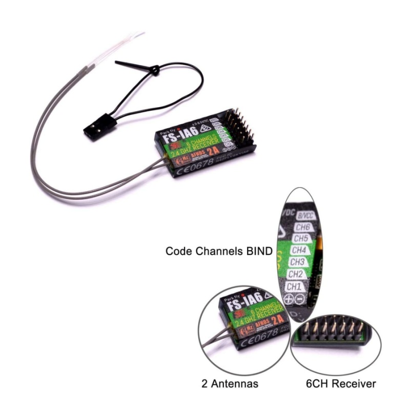 Flysky FS-IA6 Receiver 6CH Dua – Drone Battery Plate recenzja i cena