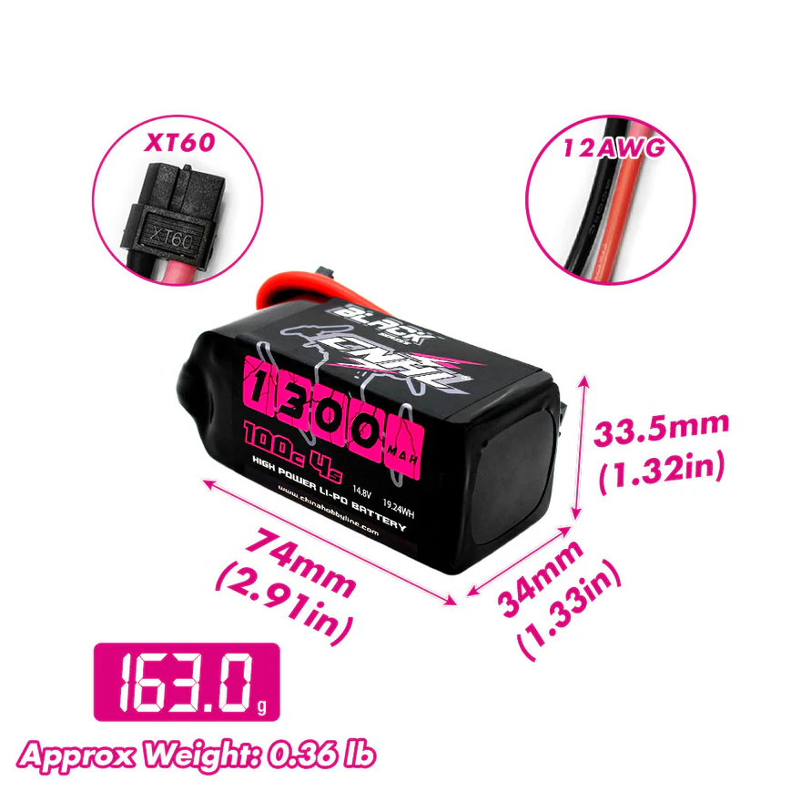 2PCS CNHL 4S 14.8V Lipo Batter – Drone Battery 4S recenzja i cena