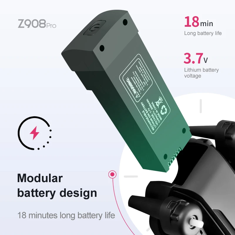 Z908 Pro Max Dron Battery 3.7V – Drone Battery Lipo recenzja i cena