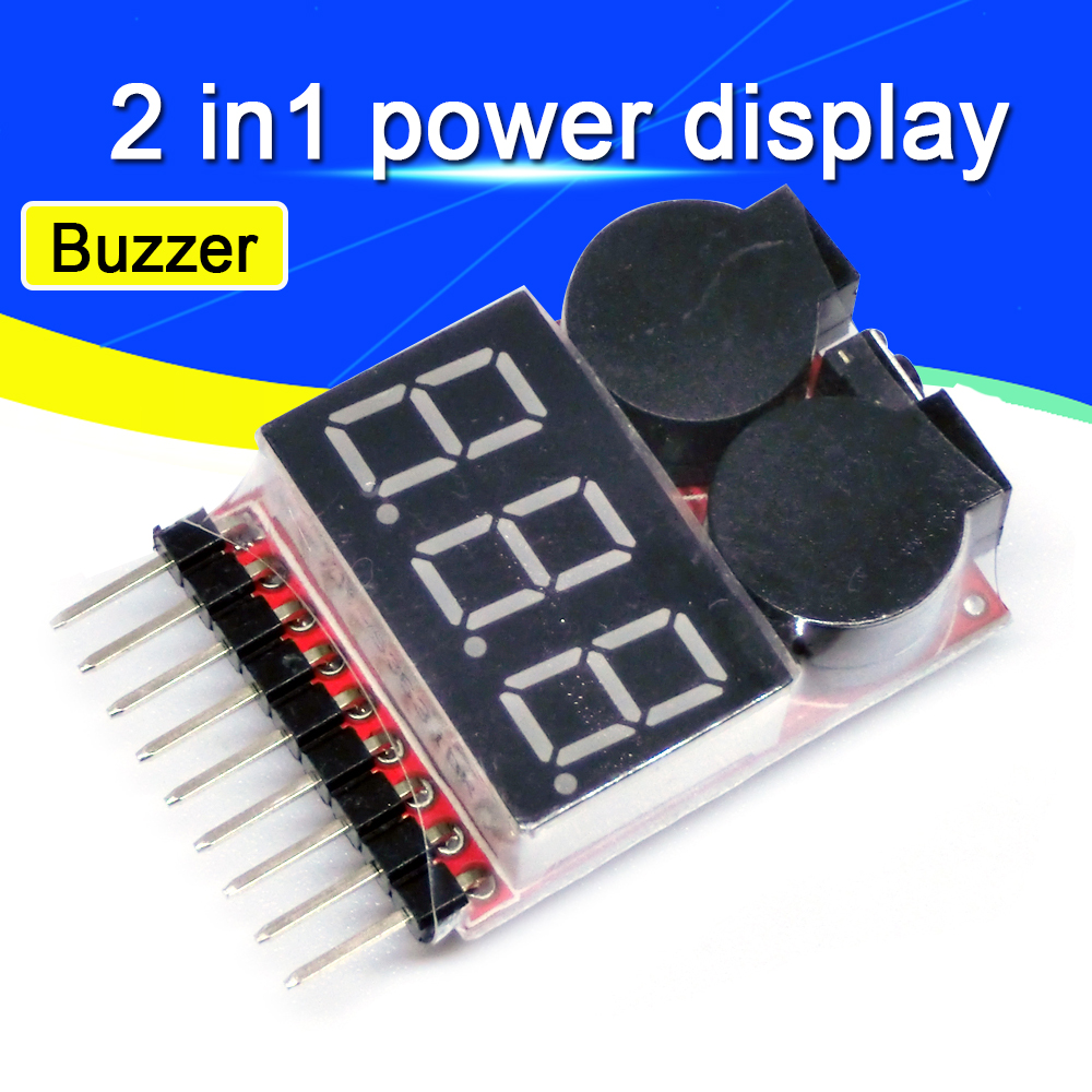 For 1S/2s/3s/4s/5s/6s/7s/8s Lo – Drone Battery Alarm recenzja i cena