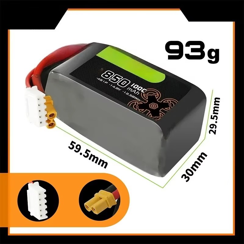 For OVONIC 14.8V 850mAh 4S 100 – Drone Battery 4S recenzja i cena