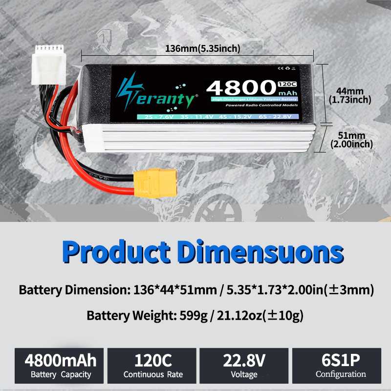 TERANTY 6S 4800mAh Lipo Batter – Drone Battery Plate recenzja i cena