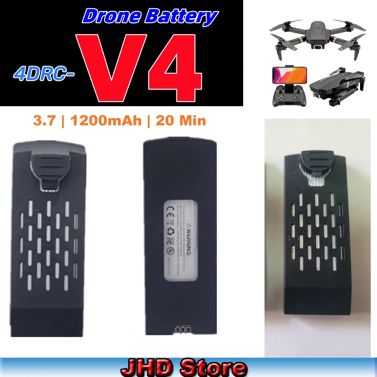JHD Bateria 4DRC V4 Battery 3. – Drone Battery Li-Ion recenzja i cena