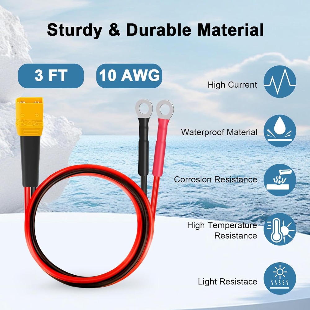 XT90 to O Ring Terminal Cable  – Drone Battery Connector recenzja i cena