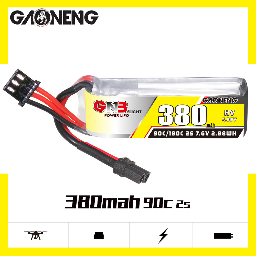 GNB 2S 7.6V 380mAh 90C/180C Li – Drone Battery Plate recenzja i cena