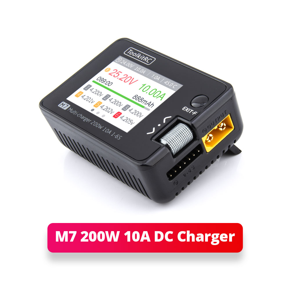 ToolkitRC M7 200W 10A Balance  – Drone Battery Voltage Checker recenzja i cena