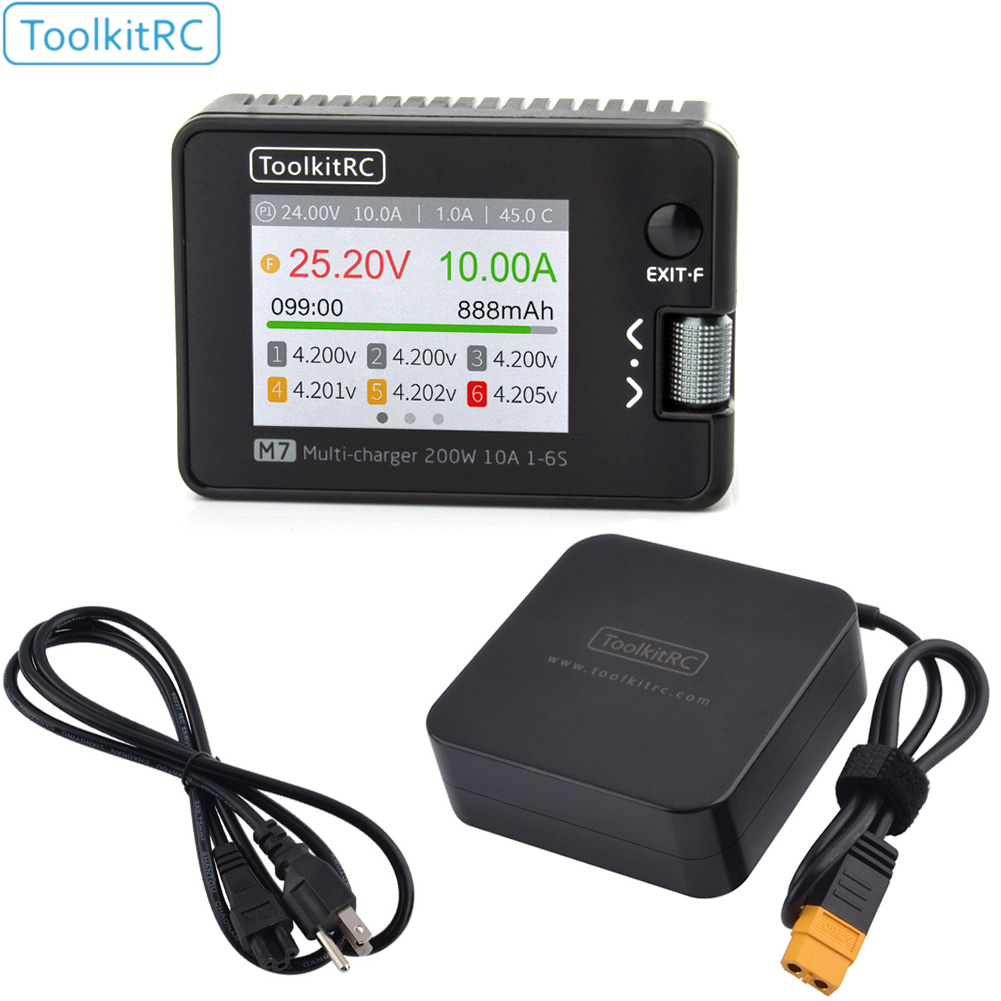ToolkitRC M7 200W 10A Balance  – Drone Battery Voltage Checker recenzja i cena