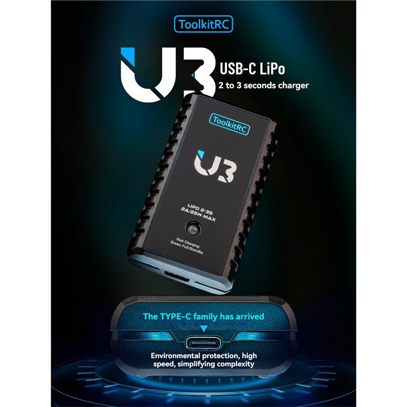 Toolkitrc U3 Battery 2A 25W 2- – Drone Battery 3S recenzja i cena