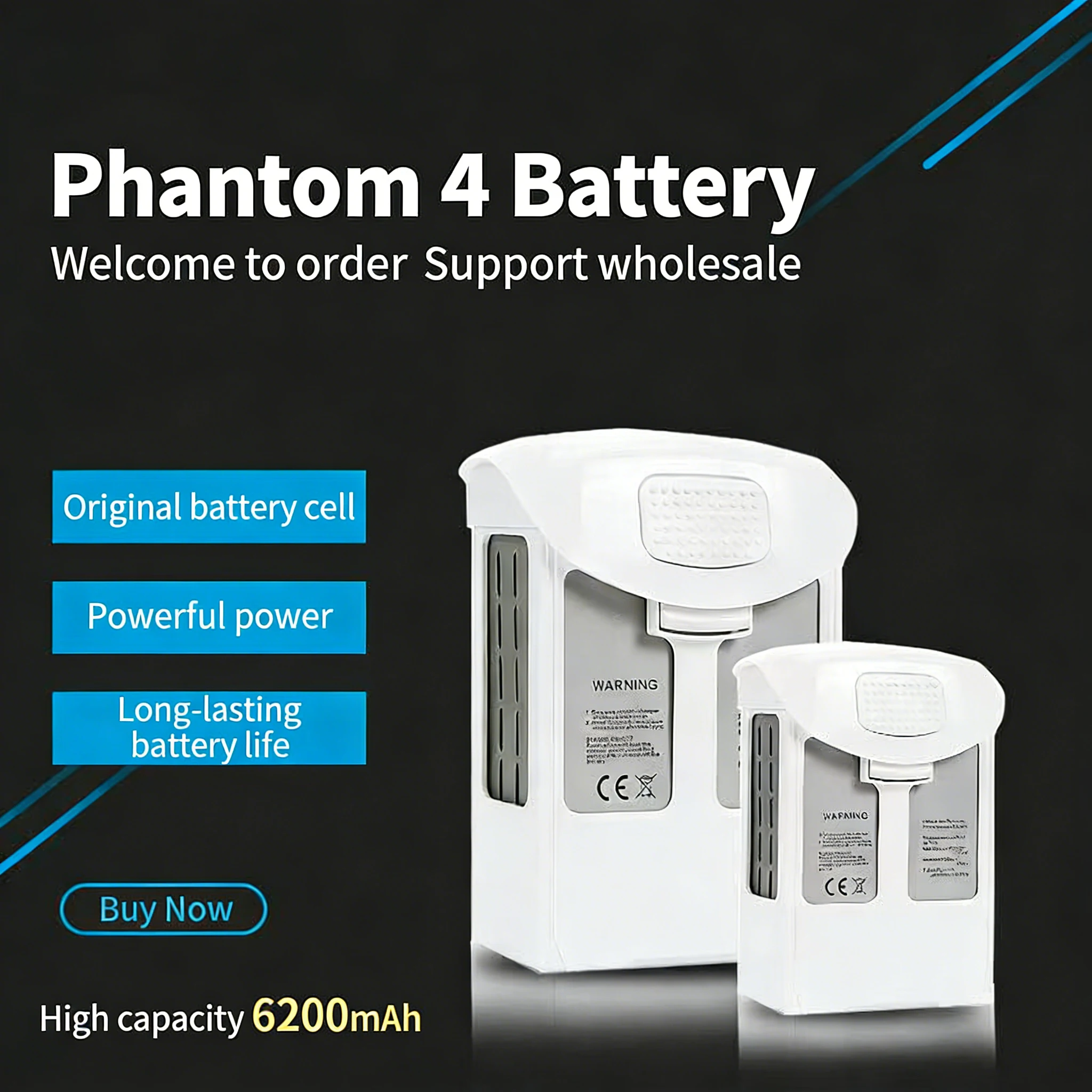 New Phantom 4 battery 6200mah  – Drone Battery Li-Ion recenzja i cena