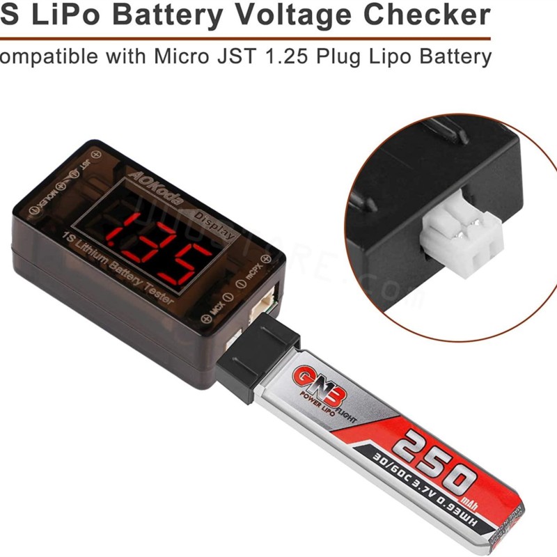 AOKoda AOK-041 1S LiPo Battery – Drone Battery Voltage Checker recenzja i cena